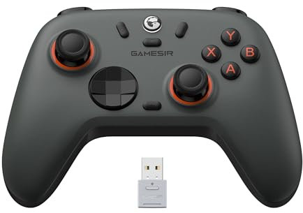 GameSir Nova 2 Lite Controller wireless con joystick ad effetto Hall e trigger, frequenza di polling 2.4G e Wired 1000Hz, Turbo, PC GamePad compatibile con PC/Switch/Steam/iOS/Android (nero)