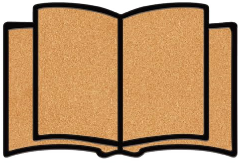 craspire Buch Pinnwand Korktafel Gerahmt 11.8x7.87 Zoll Bulletin Display Abzeichen Holz Sattelbraun Wandmontage Erinnerungs Memo Brosche Anstecknadelhalter Aufbewahrung Für Zuhause Büro Schule