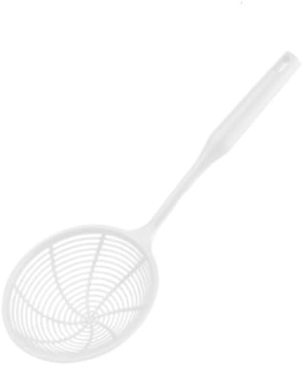 HDICUHNANU Colini per Mestoli Utensili da Cucina con Schiumarola in Plastica for Colino con Manico Adatto for Cucinare Cucinare(White,34cm)