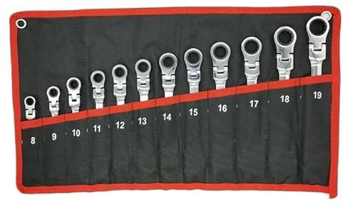SQIANKUN Set Chiavi Inglesi Chiavi a cricchetto Utensili manuali Set di chiavi Chiave universale for auto Strumenti di riparazione auto Chiavi Inglesi(12PCS)