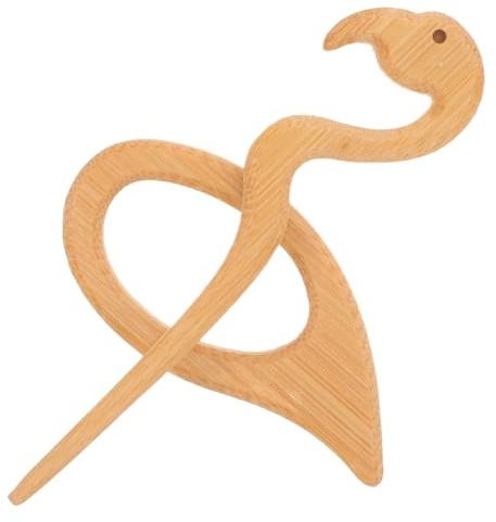 Healvian Broche Bois Créative à Épingle pour Vêtements Femme, Accessoire Décoratif Chapeau Foulard, Lot de 10 Pièces, Motif Animal, Design Naturel et Léger, Usage Quotidien