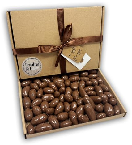 Milk Chocolate Brazils Sweets Gift Box Hamper For Any Occasion (Brown Box, Brown Ribbon)