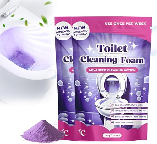 Wc-Reiniger,2026 Neu Wc-Schaumreiniger,Toilet Cleaner,Toilet Cleaning Foam, Scheuerfreie Ohne Aufwand,Schäumender WC-Reiniger für Strahlend Saubere Toilette(2 packung)