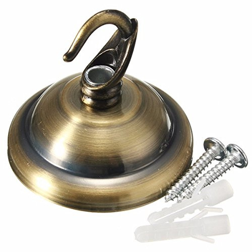 MASUNN Vintage Decken Rose Haken Platte Halter Für Helle Leuchte Leuchte Lampe-Antikes Messing