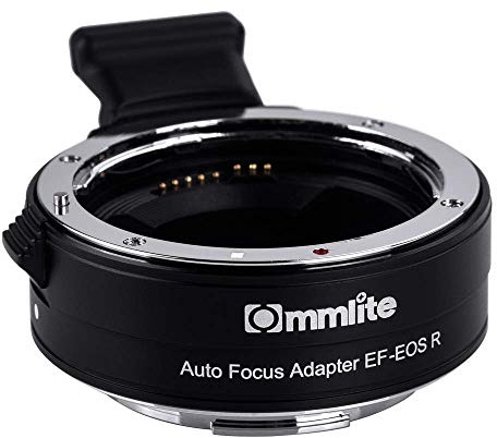 Commlite CM-EF-EOS R Lens Adapter, Electronic Auto-Focus EF to R Mount Adapter for Canon EF/EF-S Lens to EOS R, EOS RP, EOS R6, EOS R5 Series Mirrorless Cameras