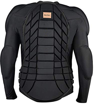 BenKen Ultra Leichter Schutzausrüstung Ski Körper Panzer Rücken Protektor, Außen- Sports Antikollision Backprotector Protektorenjacke für Snowboard Skaten MTB Motorrad Motocross (L)