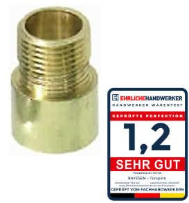 Verlängerungsstück für Türspion 10–15 mm – Zubehör zur Verlängerung von Türspionen | geeignet für Türstärken ab 58 mm, hochwertige Ausführung