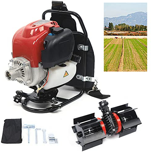 Rucksack Benzin Motorsense Multitool Trimmer Mäher Rasentrimmer Motorsense 4-Takt 1,4 PS Unkraut Rasenmäher