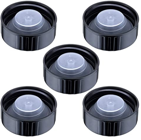 Baluue 5 Piezas Cubierta De Baquelita Tapones De Rosca Para Botellas De Vidrio Tapas De Gruñidor Tapa De Policono Botella Redonda Botella De Vidrio Casa De Molusco