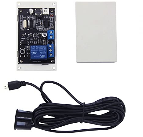 Ultrasonic Range Finder Module, DJLK-003A DC 12V-24V Ultraschallsensor Modul Relaisschalter 5-500 cm Einstellbarer Ultraschall Entfernungsmessmodul für Alarm