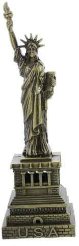 TOPBATHY Vintage Freiheitsstatue Figur Aus Bronzefarbenem Metall Robustes Souvenir Ornament Für Schreibtisch Wohnraumdekoration Handgefertigtes Americana Geschenk