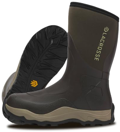 LaCrosse Mens Alpha Agility Field 12 Hunting Boot, Brown - 12