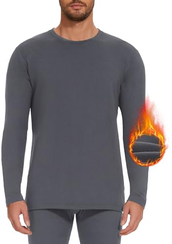 AKKQHH Thermoshirt Herren Thermo Oberteil Longsleeve Langarmshirt | Thermounterwäsche Skiunterwäsche Warm Unterwäsche Männer Funktionsunterwäsche Winter