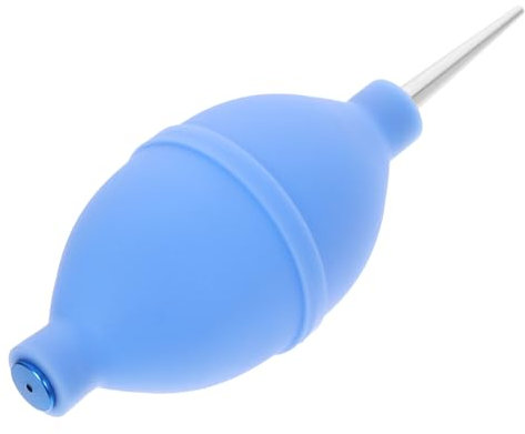 jojofuny Kameraobjektiv Luftgebläse Reinigungsgebläse Mit Langem Saugrohr Für Präzise Staubentfernung Handliches Luftgebläse Für Kamera Undpc Bpa Freies Material Blauer Staubbläser