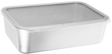 Abaodam Backform Aus Edelstahl Mit Deckel Quadratische Form Zum Backen Und Dämpfen Für Tiramisu-kuchen Und Heimgebrauch