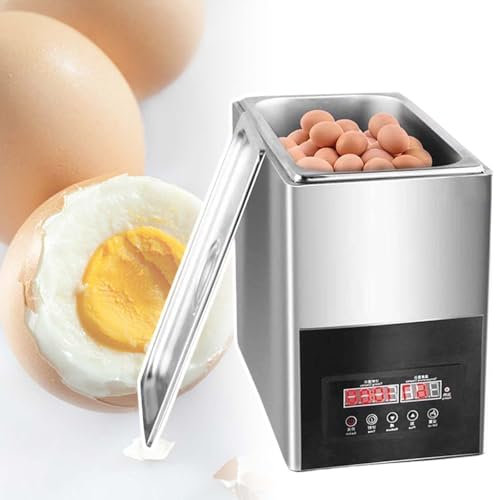 vnmudzeo Cuociuova Hot Spring da 50 Litri, Regolazione da 30 A 90 °C, Cuociuova Professionale in Acciaio Inossidabile da 800 W, da 0 A 99 Minuti Timer