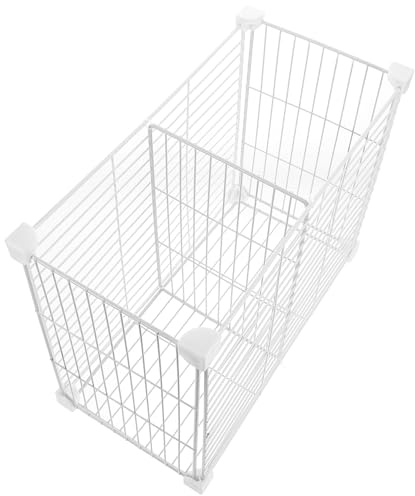 LIGIGWASH Separador Metálico para Congelador 30 Cm De Alto x 19 Cm Largo x 37 Cm Ancho Rejilla y Cesta Inferior Organizador Apilable para Almacenamiento Cocina y Refrigerador