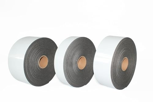 KAMAN Smart Equipments Ruban isolant acoustique autocollant en mousse PE - Pour isolation des tuyaux - Ruban de réparation (50 x 3-10)