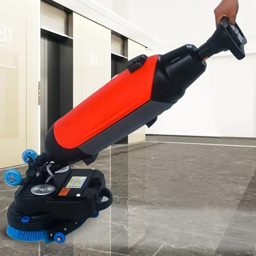 RETRIN Autolaveuse Professionnelle, Puissance De Brossage De 2 X 250 W Et Double Réservoir De 4,5 L + 7,5 L,Autolaveuse Et Polisseuse électrique 36 V,Brossage/Lavage/Séchage,pour Les Hôtels
