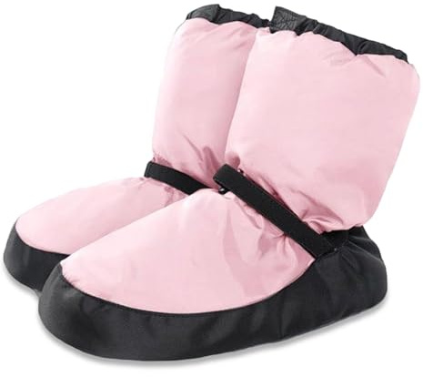 Botas de ballet para niñas, botas de ballet, suela suave, danza de calentamiento engrosada con correa ajustable, zapatos impermeables y resistentes al desgaste para niñas para entrenamiento de danza