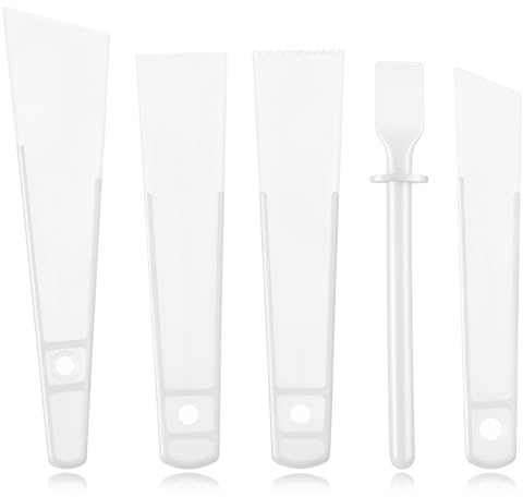Dplolng 5 Pcs Glue Spreader,Plastic Glue Smear Sticks Applicator Tool Applicator Glues Spreaders for Leather Craft DIY Art Crafts Project