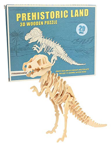 Rex London Make Your Own Tyrannosaurus 3d Wooden Puzzle