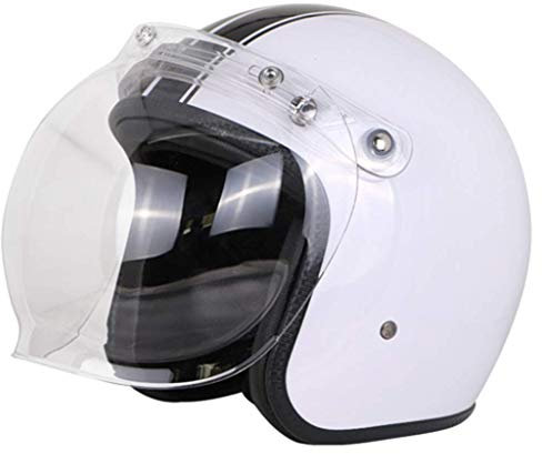 GAOZ Casco Jet Moto Aperto, Scooter Scodella Caschi Motorino Vintage Chopper Portatile Jet Moto Design di Protezione Buffer EPS, Omologato DOT/ECE, 57-64 cm