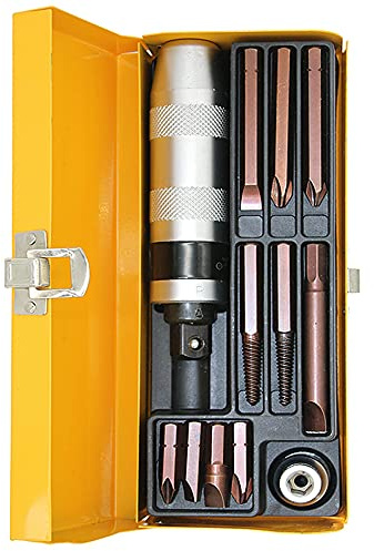 Juego de destornilladores de impacto de 12 piezas, Kit de destornillador de impacto reversible manual, herramientas manuales extractoras
