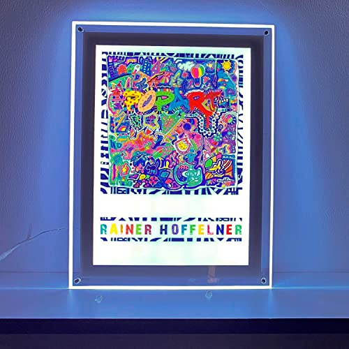 LED Plakatrahmen DIN A3 | beleuchteter Acrylrahmen | Wandmontage | Bildbeleuchtung für Poster