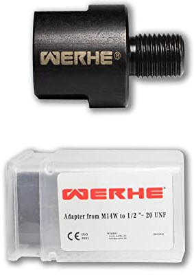 WERHE® Adapter M14 auf 1/2-20 UNF – Hochwertiger Stahladapter für Bohrfutter und Rührwerke, robust und vielseitig einsetzbar