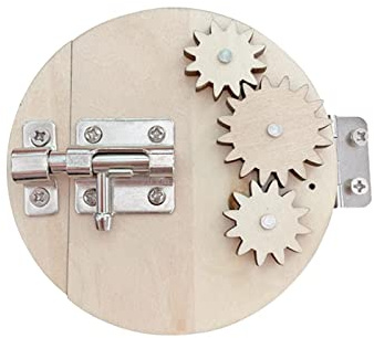 Perfeclan Montessori Spielzeug Busy Board Zubehör Holzspielzeug DIY Material Früherziehung Spielzeug Motorikspielzeug Sensorik Spielzeug Lernspielzeug für Kinder Jungen und Mädchen Vorschule, Gang
