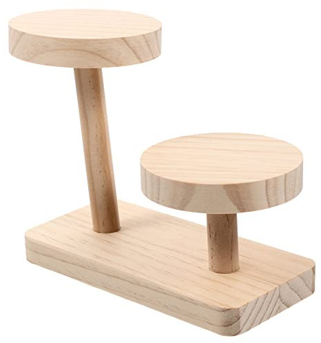Cabilock Holzständer Für Schmuck Tortenständer Etagenständer Für Cupcakes Präsentationsständer Aus Holz Mehrstöckiger Ständer Für Schmuck Und Torte