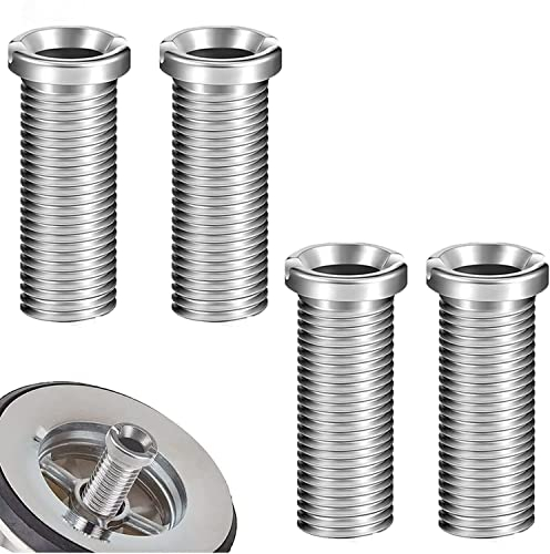 ZIOYA 4 Pièces Vis pour Panier D'évier 35mm Acier Inoxydable Vis Creuse Vis de Bonde pour la Vis Évier Panier Vis Accessoires de Fixation pour Cuisine Lavabo（Argent）