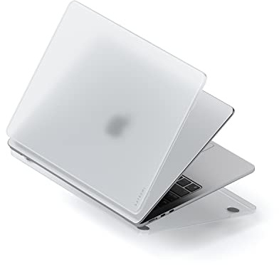SATECHI Hartschalenhülle für MacBook Air 13 Zoll, Transparent | Ultradünn, leicht, mit vollständigem Zugang zu den Anschlüssen, kompatibel mit M2/M3/M4