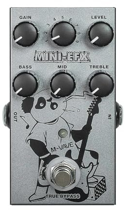 M-Vave Mini-Efx - Multieffektpedal 4 Overdrive-Effekte 4 Verzerrungseffekte Boost