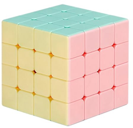 Oostifun ShengShou 4x4x4 Süße Dessert Jelly Farbe Stickerless Magic Cube Puzzle Würfel Spielzeug