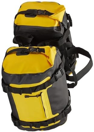 VAHAKKRMVM Motorrad Satteltaschen Motorrad Satteltasche wasserdichte Hecktasche Seitentasche Reisegepäck Rucksack Für Y&amaha FJR 1300(Gelb)