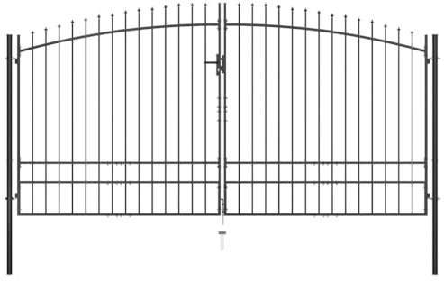 Willood Doppelflügel Gartentor mit Speerspitzen 400 x 195 cm