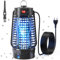 NIIYACO Lampara Antimosquitos, 12W UV Mata Mosquitos Electrico, IPX4 Impermeable, Matamoscas Eléctrico para Interior y Exterior, Adecuado para Jardín, Sala, Comedor, Cocina, Camping, Etc.​