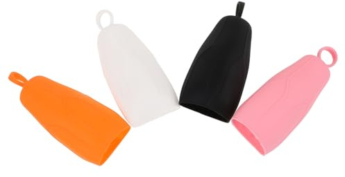 VICASKY 4pezzi Copribottiglie Anti-perdita in Silicone da Viaggio Manicotti Elastici per Contenitori da Viaggio Coperture Anti-versamento per Flaconi di Shampoo e Bagnoschiuma