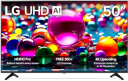 LG 50UA7700P 50 inch Class UA77 Series LED AI 4K Smart webOS TV (2025)