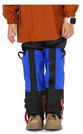 Leg Gaiters, Children’s Anti-Snake Bite Adjustable Portable Snowshoe Gaiters Outdoor Gaiters, Suitable for Climbing, Skiing, Hunting, and Hiking