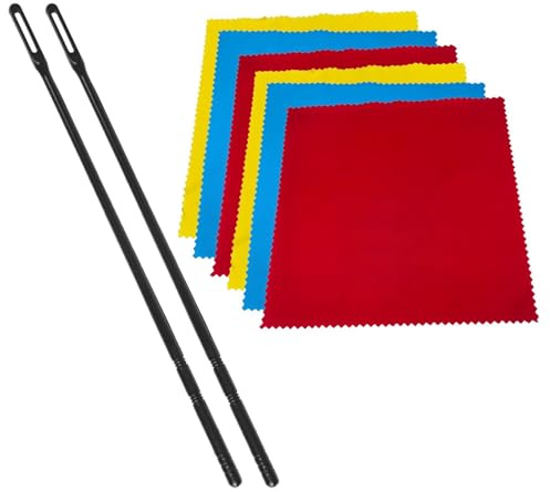 Varilla de limpieza de flauta y paño limpiador de instrumentos musicales, hisopos, paño de pulido, limpiadores de instrumentos musicales