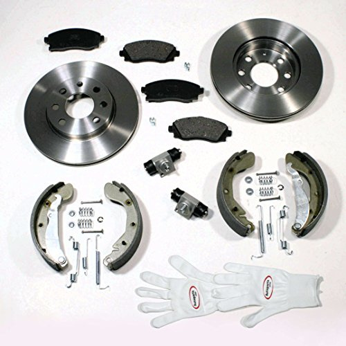 Autoparts-Online Set 60003867 Bremsscheiben/Bremsen + Beläge + Bremsbacken Set vorne + hinten