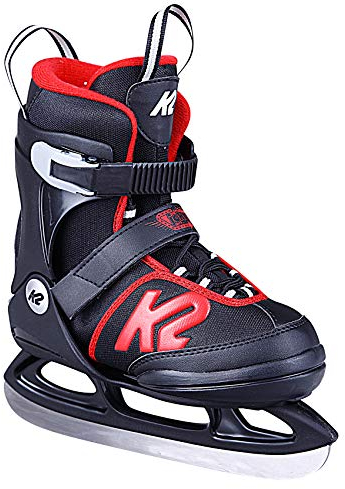 K2 Skates Jungen Schlittschuhe Joker Ice, black - red, 25D0303.1.1.M