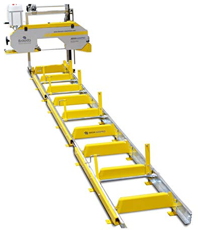 BAMATO Blockbandsäge BBSW-600PRO Bandsäge 400V Elektromotor | Starker 5,5 kW Elektromotor (400V) | Lange 6,9m Rollbahn | Made in Europa | Präzisions-Sägeaggregat & Exzenterspannsystem