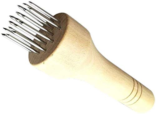 Batticarne Batticarne professionale antiscivolo Con manico in legno Bistecca di manzo Cena Pounder In acciaio inox Ago Cucina Cucina