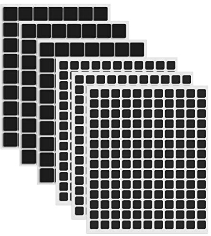 6PCS/Sets 3D Double Sided Adhesive Foam Squares 2 Sizefor Card Making Black Permanent Sticky Dimensional Adhesives for Hanging Pictures Photographs Posters Photo Frames DIY Scrapbooking Album Decor