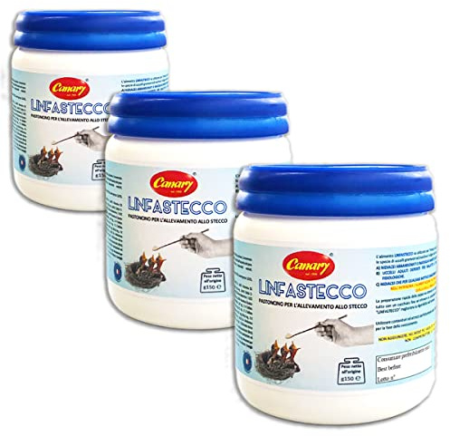 Canary LinfaStecco 1 Pack of 450g Flour Feed - Feeding Meal for Nesting - Egg Food for Breeding on a Stick, Pullus Birds, Small Nested Birds