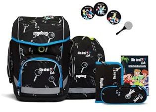 ergobag cubo Set ergonomischer Schulranzen, Vorgänger-Kollektion, klassisch 5-teilig 1. Klasse Grundschule